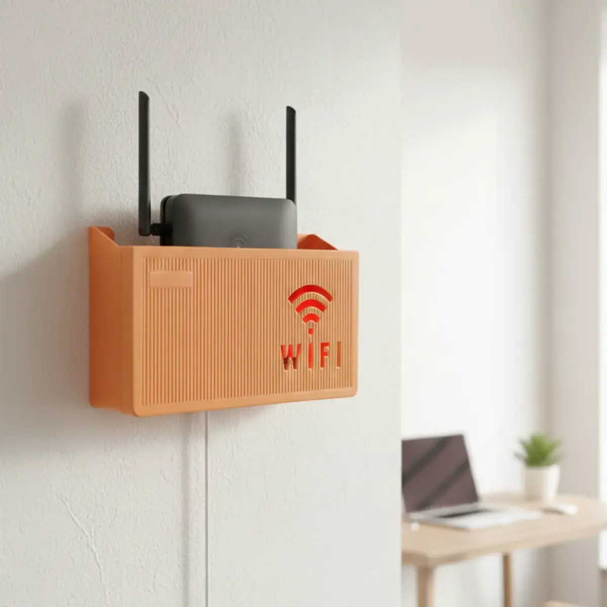 Wireless Wifi Router Shelf Storage Box Wall Hanging