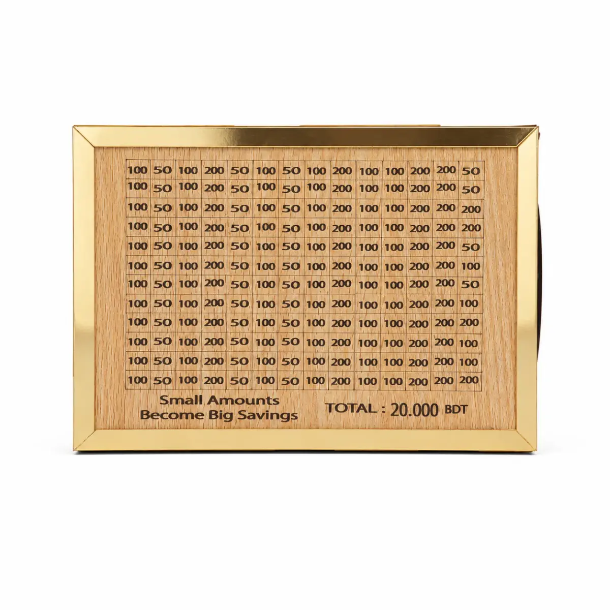 Wooden Money Saving Box (Piggy Bank) 20,000 tk