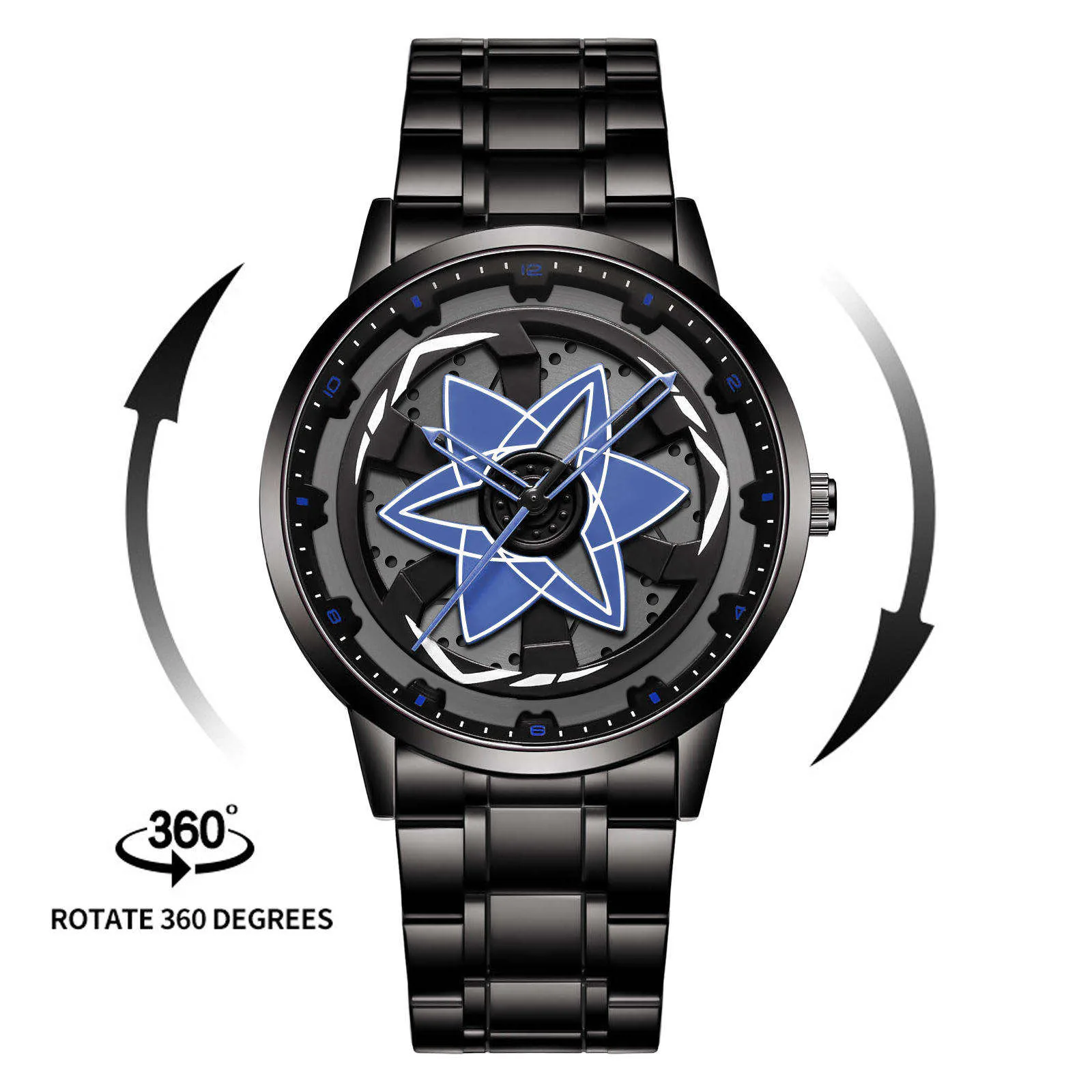 Wheel Rim Rotating Watch
