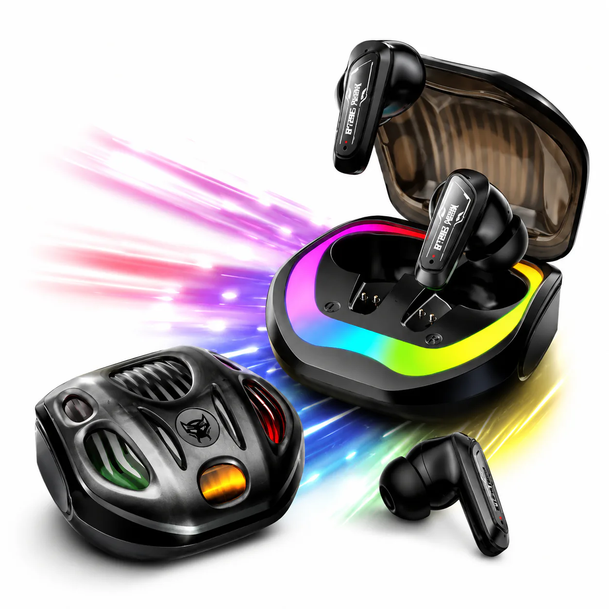 RECRSI RE-HG24 ANC & ENC Gaming Earbuds | Low Latency, Active Noise Cancellation, Crystal-Clear Calls & Immersive Sound