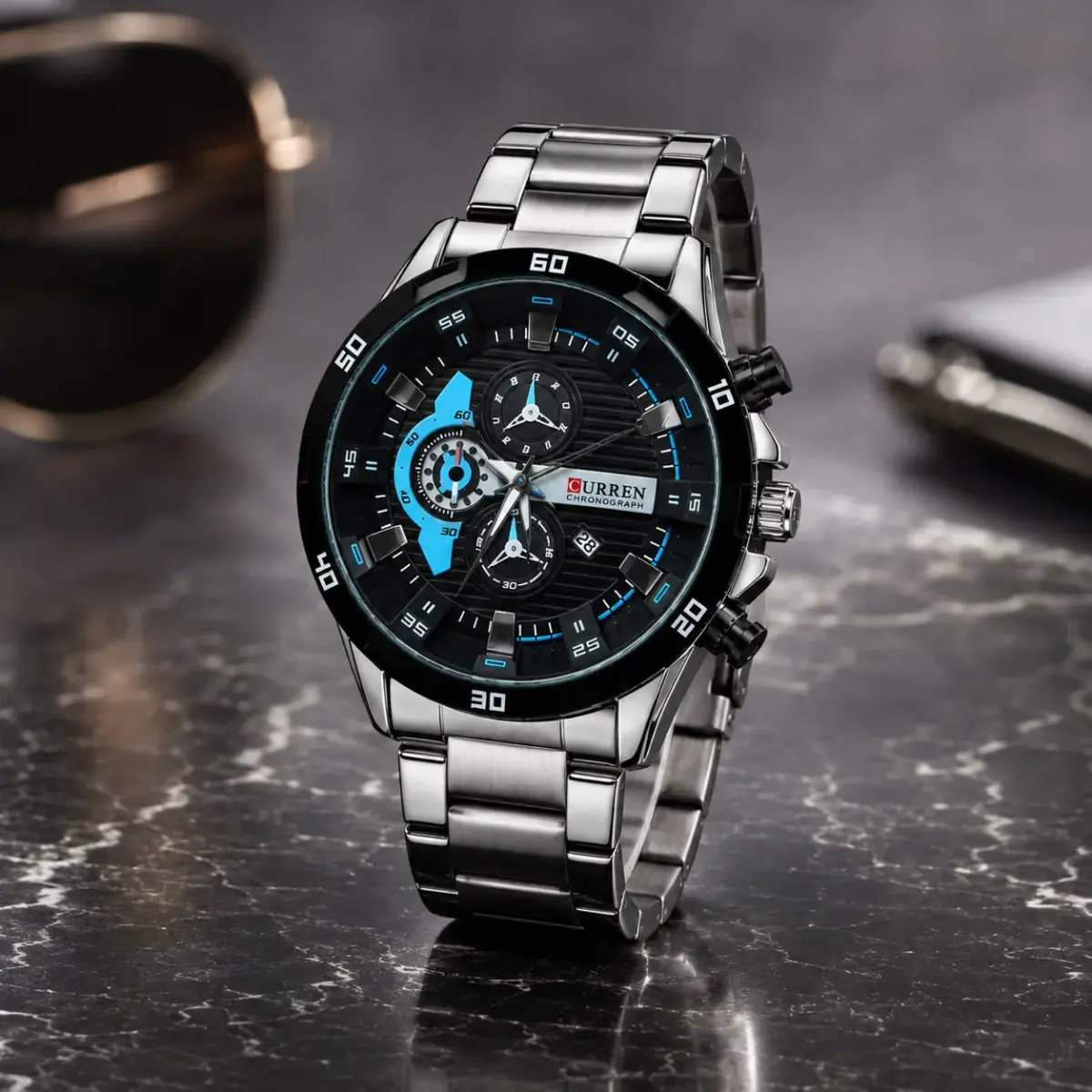 CURREN Chronograph Stainless Steel Analog Watch ⌚️ (Copy)